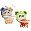 Children Basketball Frame Ball Toy Indoor Wall Mounted Hole-Free Shooting Boys Toy, Color: Loop Model Blue + 2 Balls
