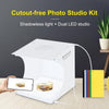 PULUZ Mini LED Photography Shadowless Light Lamp Panel Pad + Studio Shooting Tent Box, Acrylic Material, 20cm x 20cm Effective Area