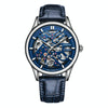 OCHSTIN 6020C Masterpiece Hollow Mechanical Men Watch(Blue-Blue)