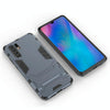 Shockproof PC + TPU Case for Huawei P30 Pro, with Holder(Navy Blue)