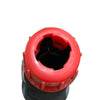 32mm Pipe Diameter Outdoor Beach Sun Umbrella Accessories Large Plastic Portable Spiral Ground Plug(Red Black)