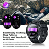 LEMFO C25 1.43 inch HD Round Screen Outdoor Smart Watch Supports Blood Oxygen Detection/Sedentary Reminder(Black Grey)