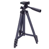 3120 Live Broadcast Tripod 4-Section Folding Legs Aluminum Alloy Tripod Mount with U-Shape Three-Dimensional Tripod Head for DSLR & Digital Camera, Adjustable Height: 34-103cm(Black)
