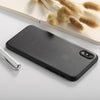 For iPhone X / XS Ultra-thin Frosted PP Protective Back Cover Case(Black)