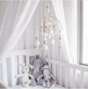 Ball Wind Chime Bed Bell Crib With Children Room Decoration Props Fun Toys, Size: 38x100cm(Sky Blue)