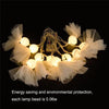 LED Halloween Decoration Luminous Cloth Ghost Ornament String Light 3m 20 Lights(Warm White)