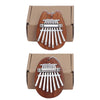 Mini 8 Tone Thumb Piano Kalimba Musical Instruments(Wood Chinchilla)