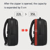 BANGE BG-S56 Waterproof Men'S Travel Backpack Large-Capacity Business Computer Backpack(Black)