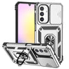 For Samsung Galaxy A26 5G Sliding Camshield Holder Phone Case(Silver)