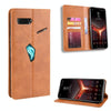 Magnetic Buckle Retro Crazy Horse Texture Horizontal Flip Leather Case for Asus ROG Phone II ZS660KL ,with Holder & Card Slots & Photo Frame(Brown)