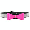 Diamond Bowknot Dog Collar, Black, S (1.5x37cm)