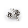 French Style Fashion Knot Design Men Cufflinks, Party Suit Shirt Cuff Buttons(Black)