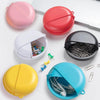 Desktop Portable Storage Box Headset Drug Round Storage Box(Blue)