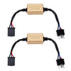 2 PCS H4 LED Headlight Canbus Error Free Computer Warning Canceller Resistor Decoders Anti-Flicker Capacitor Harness