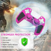 For Sony PS5 Splicing Color Silicone Gamepad Protective Case with Rocker Caps(Black White)