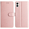 For Samsung Galaxy A06 4G Silk Texture Horizontal Flip Leather Phone Case(Rose Gold)