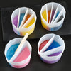 2 PCS DIY Crystal Epoxy Color Separation Cup Silicone Toning Cup, Style: 5 Grid