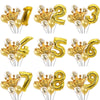 2 PCS Birthday Baby Children Golden Crown Aluminum Film Number Balloon Set Wedding Scene Decoration(Number 1)