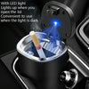 2 PCS  Car Ashtray With Cover Hanging Invisible With LED Light Car Ashtray(Board)