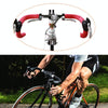 1 Pair Cycling Road Bike Sports Bicycle Cork Handlebar Tape Wrap + 2 Bar Plug(White)