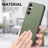 For Samsung Galaxy A55 5G Twill Fabric Leather Skin Back Phone Case(Green)
