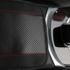 32x19cm PU Carbon Fiber Leather Central Armrest Box Cover Anti-slip Pad(Black)