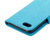 For  iPhone 8 & 7  Pressed Flowers Horizontal Flip Leather Case with Holder & Card Slots & Wallet(Blue)