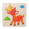 Children Educational Toy Wooden Cartoon Jigsaw Puzzle(Deer)