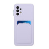 For Samsung Galaxy A52 5G / 4G Card Slot Design Shockproof TPU Protective Case(Purple)