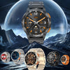 LEMFO AK59 1.43 inch AMLOED Round Screen Steel Strap Smart Watch(Black)