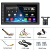 A2222KT 7 Inch Android Navigation WiFi Version 2+64G GPS Bluetooth 2.5D Screen Car Central Control MP5 Player, Style:Standard+4Lights Camera
