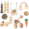 Hamster Wooden Seesaw & Climbing Ladder Toy Set (11 Pcs)