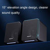 Havit A20 Plus Colorful Ambient Light Wired Computer Audio Stereo Surround Sound Speaker, Style: Black