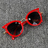 Fashion Baby Girls and Boys Cat Eyes Sunglasses Anti-UV Sunglasses(Red)