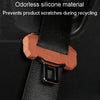 Large Car Seatbelt Buckle Protective Cover Anti Scratch Silicone Protector For Safety Belt Plugs(Black)