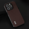 For iPhone 15 Plus ABEEL Genuine Leather Xiaoya Series Phone Case(Coffee)