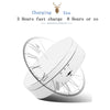 13.8cm USB Charging Smart 360 Degree Rotating Turntable Display Stand Video Shooting Props Turntable for Photography, Load 3kg(White)