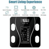 Smart Bluetooth Weight Scale Home Body Fat Measurement Health Scale Charge Model(Curve Black)