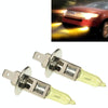 2 X H1 HOD Halogen Bulbs 12V 100W 2400 LM 3500K Yellow Light Headlights