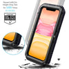 For iPhone 11 Dustproof Shockproof Waterproof Silicone + Metal Protective Case(Black)