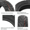 For KUGOO M4 TUOVT 80/65-6.5 10 inch Electric Skateboard Vacuum Explosion-Proof Outer Tire(Off-road Tire)