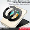 For ZTE nubia Flip IMAK Rear Camera Lens Glass Film Black Version
