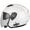 KUQIBAO Motorcycle Smart Bluetooth Sun Protection Double Lens Safety Helmet, Size: XL(White)