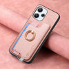 For Redmi K70 / K70 Pro 5G Retro Magsafe Cross Leather Ring Holder Card Bag Phone Case(Pink)