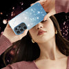 For Samsung Galaxy S24 Ultra 5G Gradient Glitter Flower All-inclusive Phone Case(Blue)