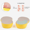 086 PU Silicone Sweat-absorbent Breathable Shock-absorbing Sports Full Shoe Pads Cuttable Increase Insole, Size:45-46(Yellow Bottom Gray Surface)