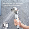 Pressurized Shower Head Four-speed Handheld Shower Set,Style: Electroplating White