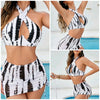 Sexy Three-piece Split Bikini Women Swimsuit, Size:XL(As Show)