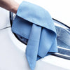 40x40cm Thickened Absorbent Honeycomb Mesh Car Wash Cleaning Towel(Sky Blue)