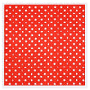 Spring Ladies Dots Pattern Silk ImitationSmall Scarf Square Scarf, Size:60 x 60cm(Red White Border)